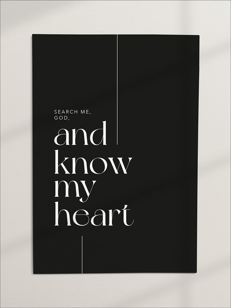 Poster – Know My Heart | DIN A3