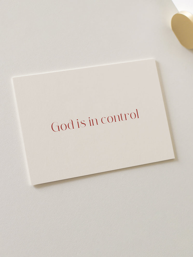 Postkarte – God Is In Control