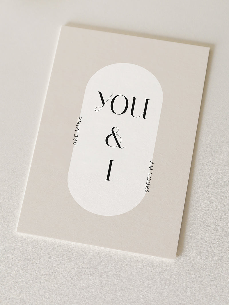 Postkarte – You & I