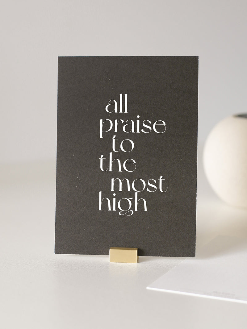 Postkarte – All Praise