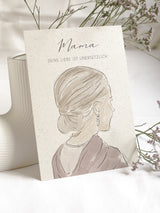 DIN A5-Karte – Mama | Graspapier
