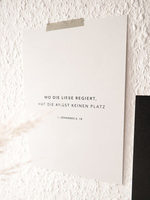 Poster – Wo Die Liebe Regiert | DIN A5