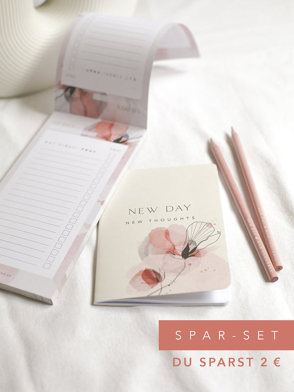 Spar-Set – Block, Heft & 2 Stifte